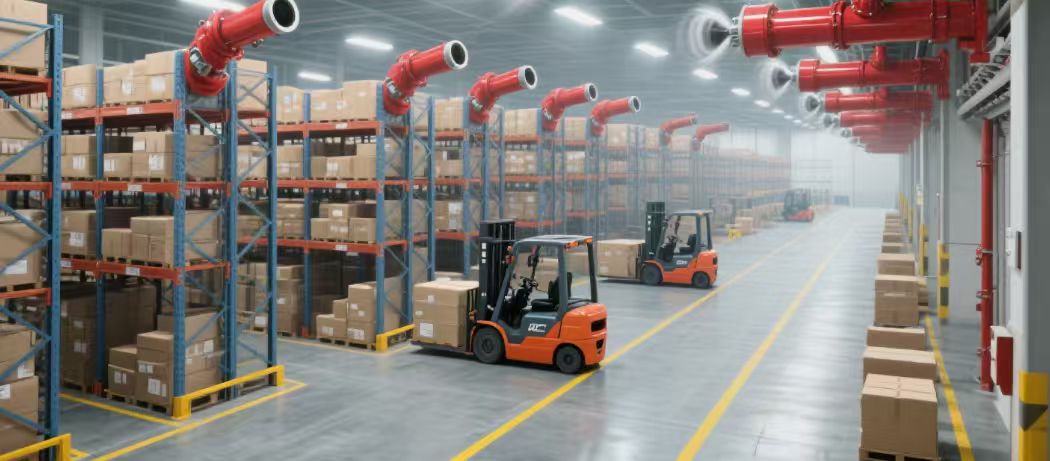 上海工开阀门解析自动消防炮喷水灭火系统在仓库厂房大空间的设计要点